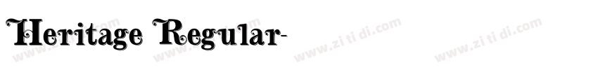 Heritage Regular字体转换